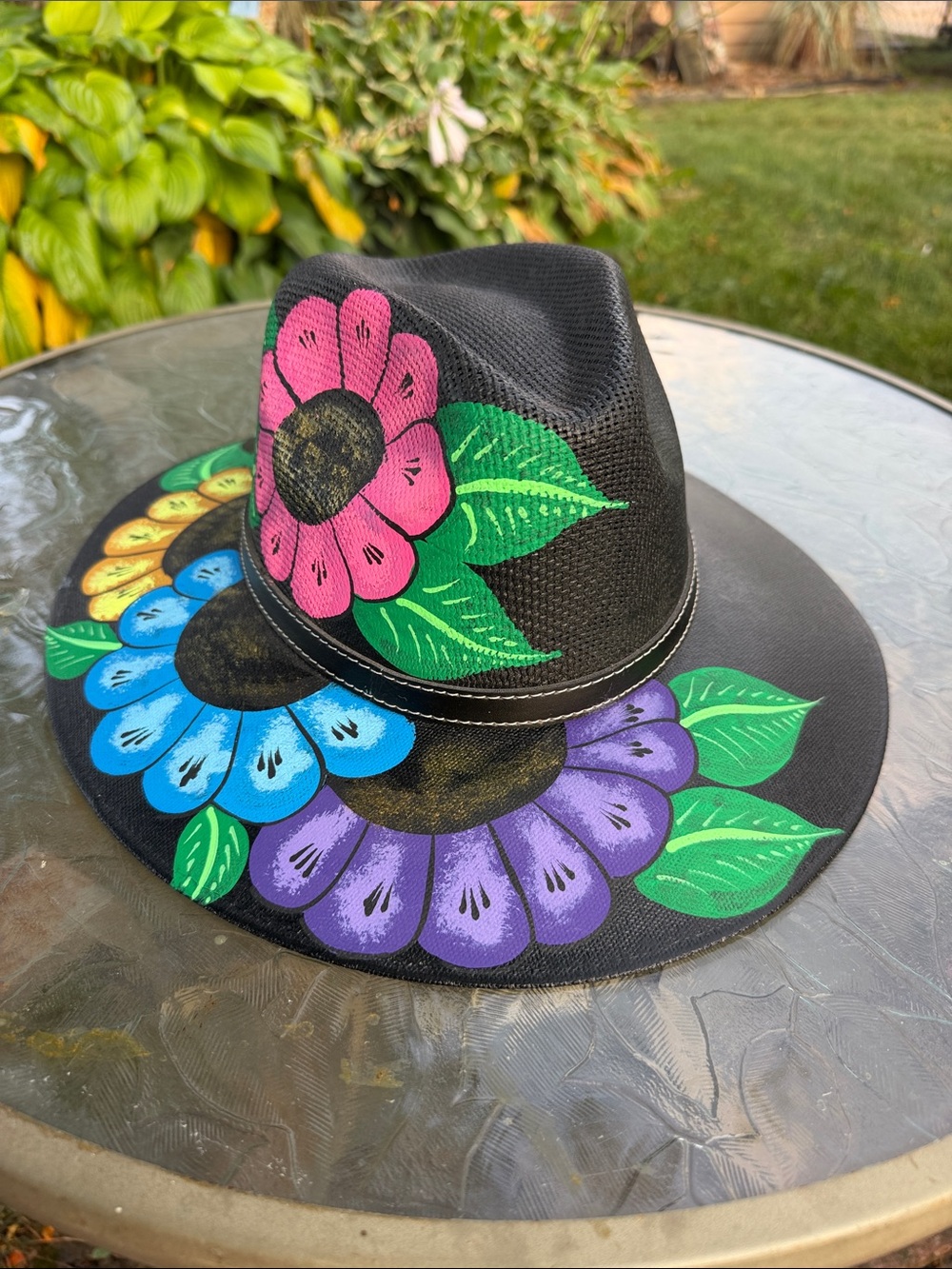 #painted straw hat